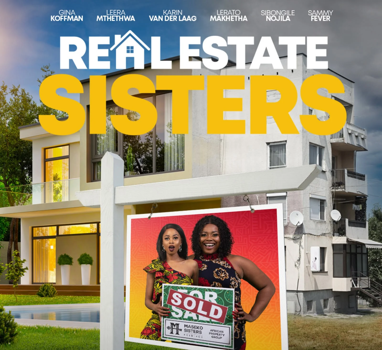 Key art for the Real Estate Sisters property series